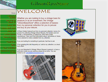 Tablet Screenshot of gibsonbassstore.com